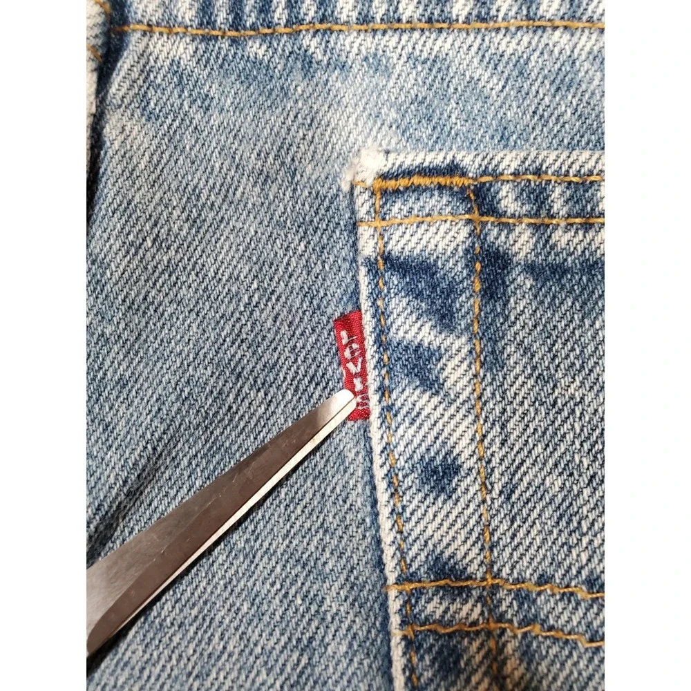 Vintage Levi's 505 Mens Regular Fit Jeans 36x34 Fits 34x33 USA 100% Cotton 90s